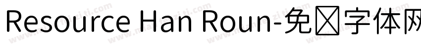 Resource Han Roun字体转换
